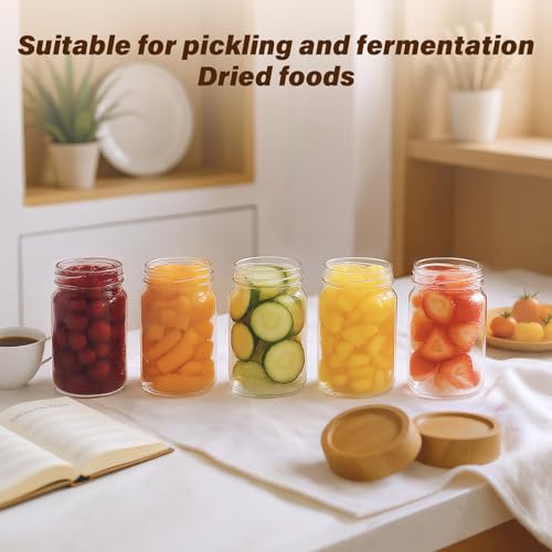 Small Glass Spice Jars, 6‑Pack, 8 fl oz (Approx 240ml) - color: H-lucency, size: 8 fl oz