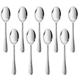 LIANYU 9PCS Kids Spoons Silverware Set, Stainless Steel Toddler Spoons - color: Silver