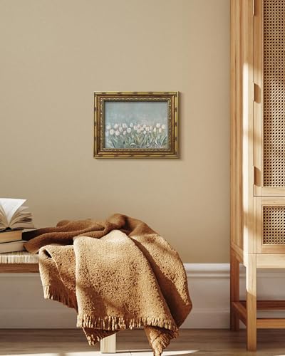 Vodefoad Vintage Dragonfly Gold Framed Wall Art, Neutral Insect Animal Wall Decor, Antique Dragonfly Drawing Canvas Oil Painting, Minimalist Animal Wall Decorations, Retro Artwork Pictures for Nursery Gallery Bedroom Living Room Decor - 9x12Inch - color: