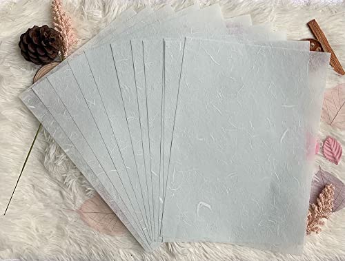 A4 Mulberry Paper 50 Sheets, Natural Fiber Mulberry Paper for Card Making, Watercolor, Calligraphy, Origami, Scrapbooking, Bookbinding & DIY Crafts (Pastel Tone, A4) - color: Pastel Tone, size: A4