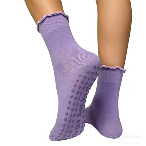 Women's Ruffle Socks Lace Cotton Casual Crew Ultra Thin Lettuce Frilly Ankle Socks Pack of 6 - color: Multicolor-002