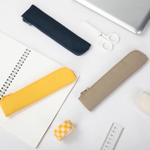 Slim Pencil Case Small Pencil Pouch Pen Case (Royal Blue/Oxford) - color: Royal Blue