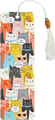 PETER PAUPER PRESS Cats Beaded Bookmark [Paperback] Peter Pauper Press