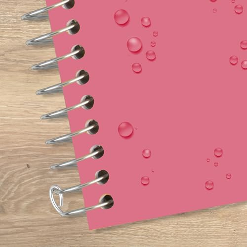 Five Star Spiral Notebook + Study App, 5 Subject, College Ruled Paper, 8-1/2" x 11", 200 Sheets, Fights Ink Bleed, Water Resistant Cover, Prom Pink (820004R) - color: Prom Pink, size: 1 Count (Pack of 1)