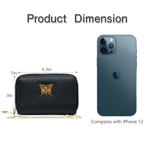 imeetu RFID Credit Card Holder for Women, Business Card Wallet (Blue) - color: Blue
