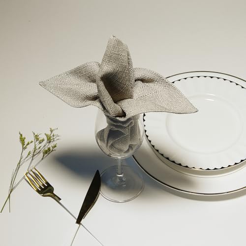 BALCONY & FALCON Rectangle Table Cloth Waterproof Beige 17.7"x17.7" 6pcs - color: Beige, size: 17.7" x 17.7" (Square)-6pcs