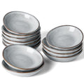 famiware Ceramic Soy Sauce Dish, 2.1oz Dipping Bowl Set of 12, Gray - color: Gray, size: 12pcs