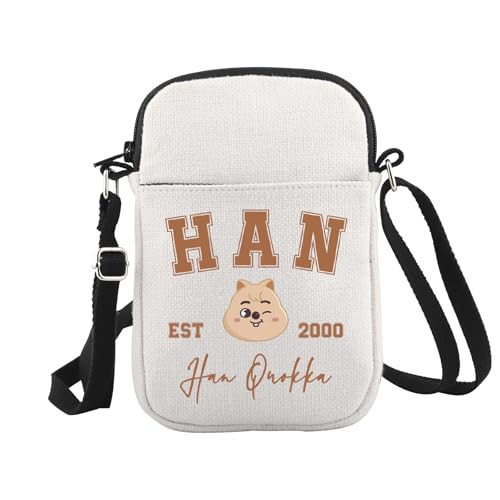 WCGXKO Korean Pop Gift Korean Group Merch Boys Group Est 1999 Dwaekki Crossbody Bag for Pop Music Lover - color: 2000quokka Cr