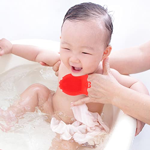 Beaupretty Baby Shampoo Brush Silicone Scalp Massager for Kids Gentle Exfoliating Bath Shower Brush with Ergonomic Grip Multi-Use Cleaning Tool for Hair Care and Relaxing Scalp Massage