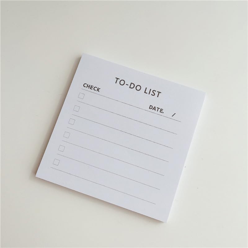 1/4 Pack 3 in. x 3 in. 50 Sheets Sticky Notes，Cartoon Cat Message Paper Memo Pads,Nom-Self-Stick Pads for Home Office (Grid)
