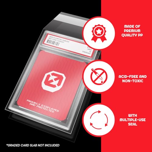EVORETRO PSA Graded Card Sleeves, PSA Slab Protector for Graded Cards - size: PSA Graded Resealable Sleeves (Pack of 100)