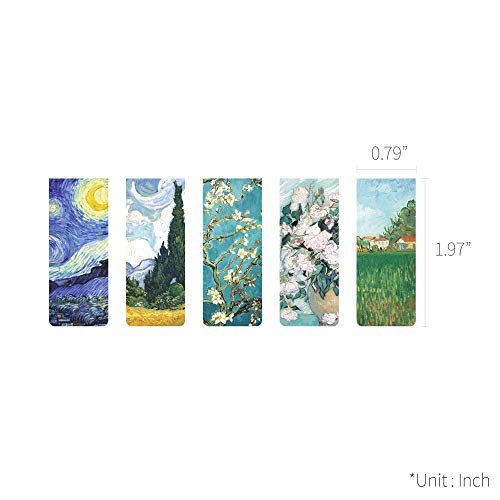 Monolike Magnetic Bookmarks Vincent Van Gogh, Set of 5 - color: Vincent Van Gogh Ver.1