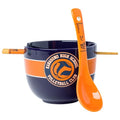 Silver Buffalo Haikyu! Karasuno High School Volleyball Club Ceramic Ramen Bowl with Chopsticks and Spoon, 20 Ounces - color: Haikyu!!, size: 20 Ounces (With Spoon)