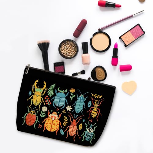 ZHAMEN Insect Makeup Bag for women Travel Organizer Pouch Cosmetic Bags 03 - color: Multicolor 1612