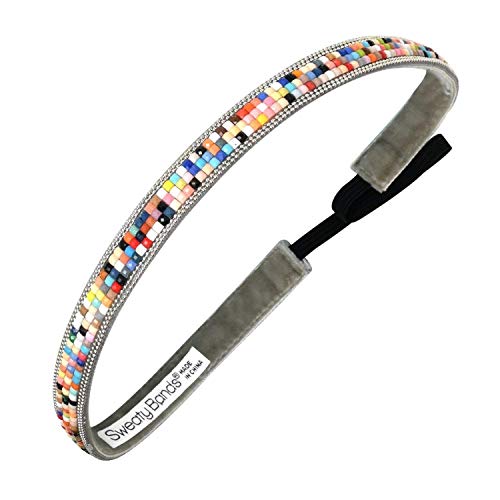 Sweaty Bands Non Slip Athletic Headband for Women - Bling Glitzy Goddess