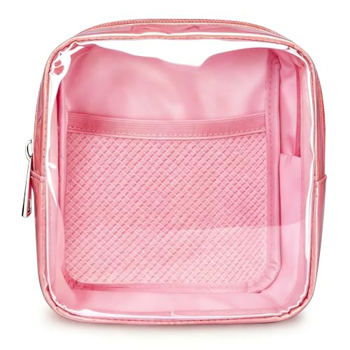 WLLWOO Clear Makeup Bag Mini Cosmetic Pouch Travel Toiletry Organizer - color: 1pcs-Mini-Pink