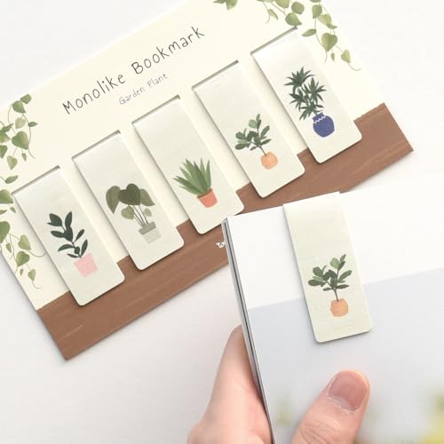Monolike Magnetic Bookmarks Garden Plant, Set of 5 - color: Garden Plant