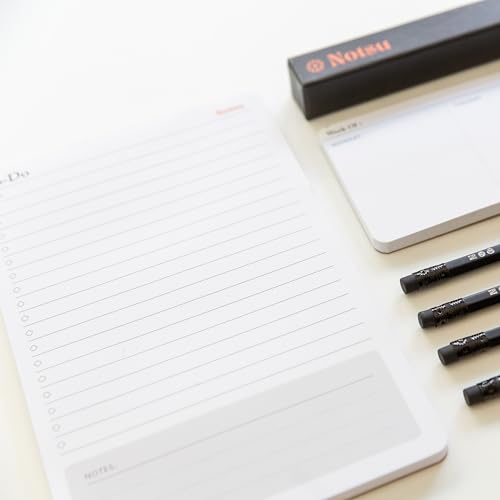Notsu To Do List Notepad 2pk Daily Desk To Do List 50 Sheets, 5.5” x 8.5” - size: 5.5" x 8.5", style: To-Do