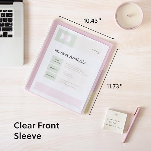 Smead Poly Project Organizer, 6 Tabs, 12 Pockets, Letter Size, Pastel (89208) (Pack of 12) - size: Letter (Pack of 12), style: Pastel, 1 Count