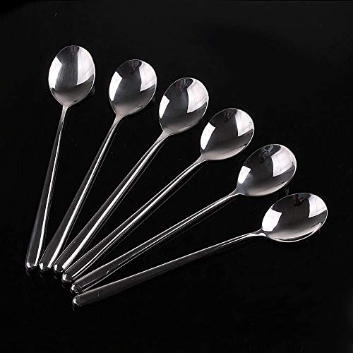 Long-handled Korean Stainless Steel Fork Set (Spoons, 6) - color: Spoons