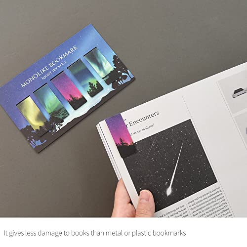 Monolike Magnetic Bookmarks Night Sky Ver.2, Set of 5 - color: Night Sky Ver.2