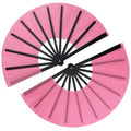 Maitys 2 Pack Foldable Fans for Rave Dancing,Pink,Flash Pattern - color: Pink, style: Flash Pattern