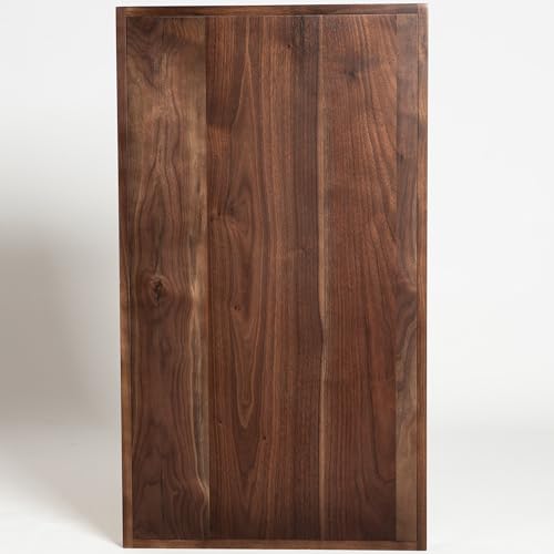 32"x18" Handmade 2XL Black Walnut Wood Ottoman Tray with Handle - size: 32" x 18" x 2.4"