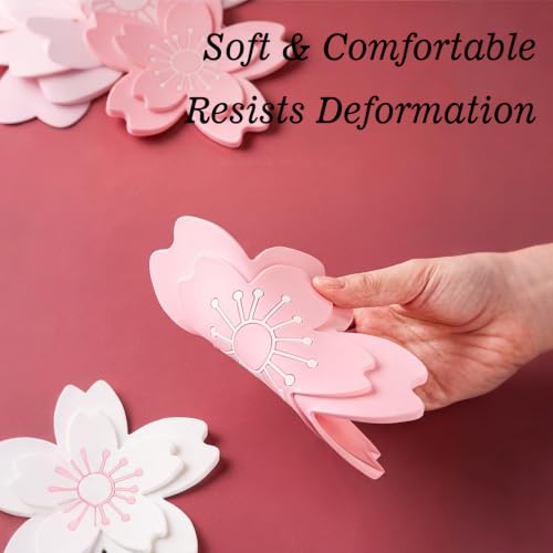 Kawaii Coasters Pink Office Desk Accessories Cherry Blossom Desk Home Decor - size: Small Cherry Blossom 2pcs