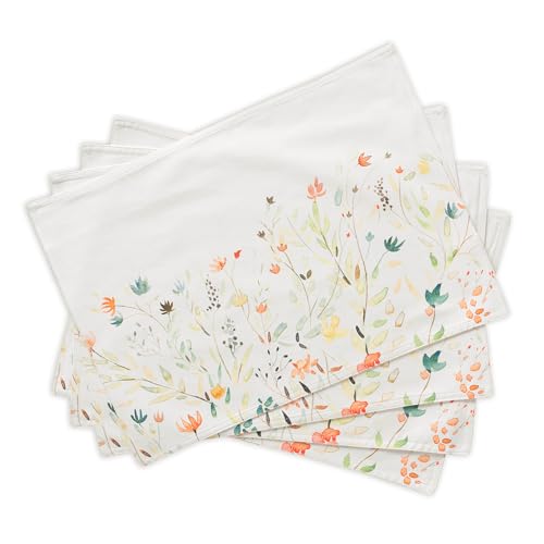 Maison d' Hermine Placemats Set of 4 Reusable 100% Cotton (13"x19") - color: 005 - Colmar, size: 13" X 19" (Pack of 4)