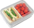 carrotez 2 Compartment Food Container - 6.3 Cup (1500ml) - color: White, size: 2 Compartment (6.3 Cup)