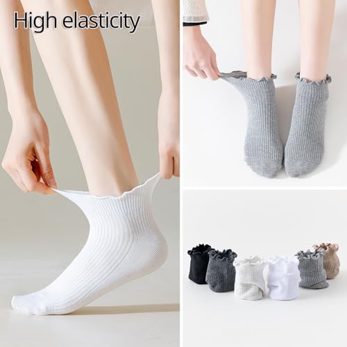 Mcool Mary Womens Ankle Ruffle Socks 6 Pack - color: Multicolor2, size: 5-9