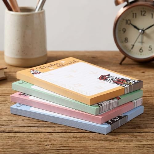 4 Pads Chicken Cute Sticky Notes 4x6 Funny Post it Notes Animal Stationary - color: Chicken