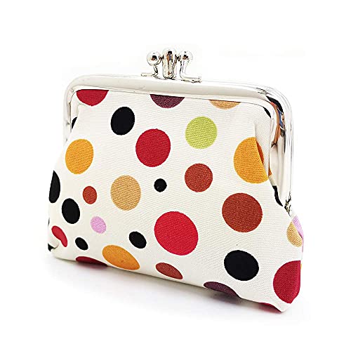 Cute Floral Buckle Coin Purses Vintage Pouch Kiss-lock Change Purse Wallets… - color: 07