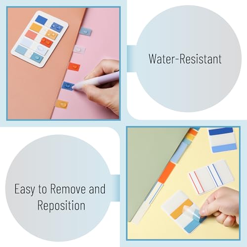 Mr. Pen- Sticky Index Tabs, 500 Pcs, 21 Sets, Colorful - color: Winter