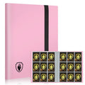 Fabmaker Card Binder 9 Pocket, 396 Pockets Trading Card Binder Case, Pink - color: Pink