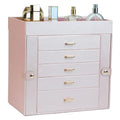 BOOVO Large Jewelry Boxes For Women (Rose Gold, 6 Layer) - color: Rose Gold, size: 6 Layer