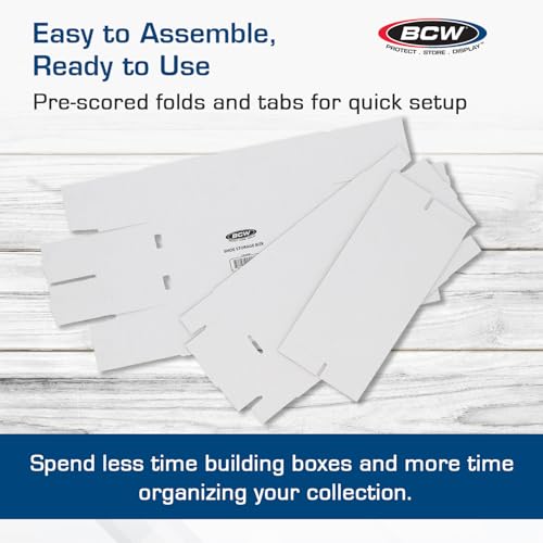 BCW Shoe Card Storage Boxes, Holds 1,600 Cards or 300 Toploaders, 3 Pack - style: 3 Pack
