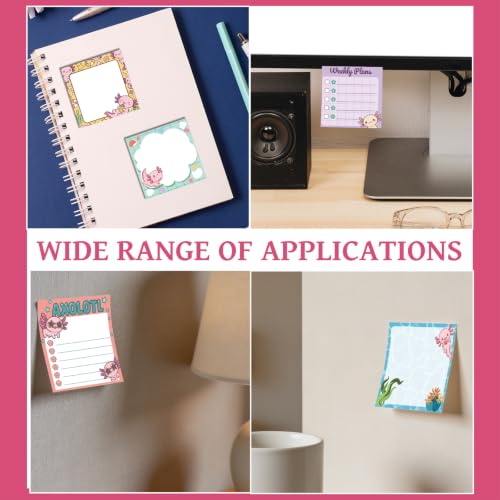 Axolotl School Supplies Gifts Sticky Notes - style: Axolotl