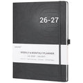 2026-2027 Planner - Weekly & Monthly Planner 2026-2027, 8.5" x 11" - style: Grey, 8.5" x 11"| 26-27