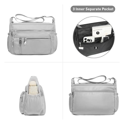NPBAG Crossbody Bag for Women, Shoulder Purse Handbag Messenger Bag, Trendy Pocketbooks, Waterproof and Multi-Pockets - color: Love