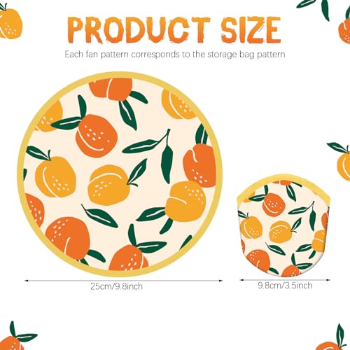 Gejoy 24 Pcs Vibrant Style Foldable Hand Fans Flying Disc 8 Style - color: Vibrant Style