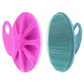 INNERNEED Silicone Body Cleansing Brush Exfoliating Scrubber, DGreen+Purple - color: Purple+dark Green
