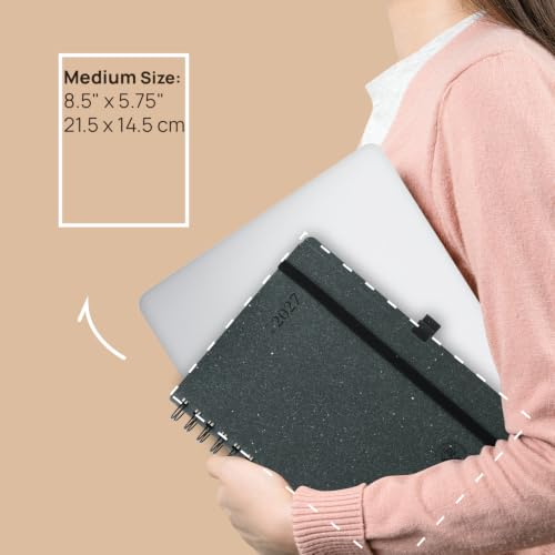 POPRUN 2027 Daily Planner One Page Per Day,5.75" x 8.5" Recycled Paper Book - color: Desert Brown, size: Medium - 5.75" x 8.5", style: Calendar Year 2027