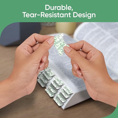 Essex Wares - Light Green Branches Bible Tabs, 80 Tabs for Women & Men - color: Light Green Branches