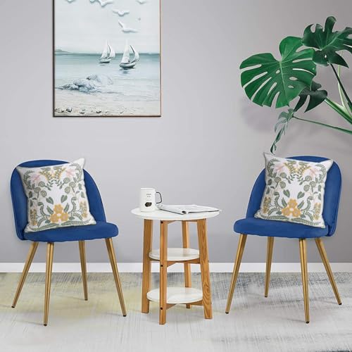 Set of 2 Embroidered Decorative Throw Pillow Covers Couch Square Pillowcases Cushion for Bedroom Sofa Farmhouse Decor 18x18 Inch (Flower-A) - color: Flower-a