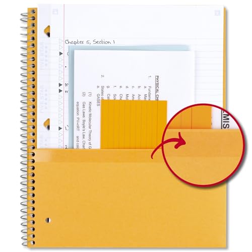 Five Star Spiral Notebook + Study App, 5 Subject, College Ruled Paper, 8-1/2" x 11", 200 Sheets, Fights Ink Bleed, Water Resistant Cover, Forest Green (72079) (Pack of 6) - color: Green, size: 1 Count (Pack of 6)