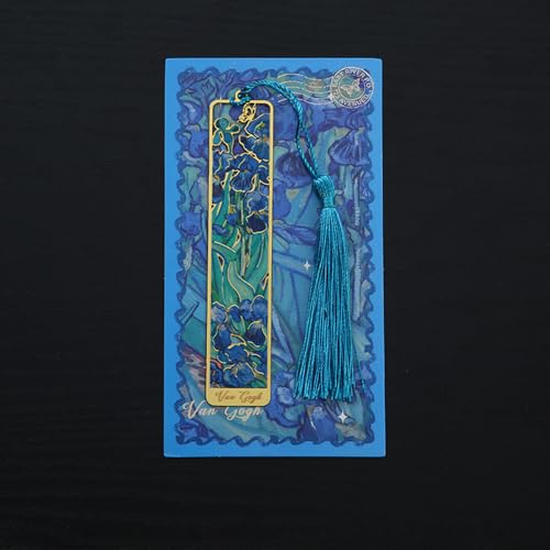 Bookmarks, Golden Oil Painting Theme Gift, Adults, Teens, 1 Pack - style: Irises