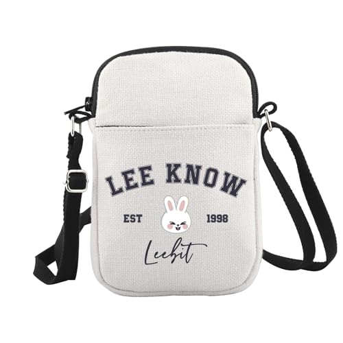 WCGXKO Korean Pop Gift Korean Group Merch Boys Group Est 1999 Dwaekki Crossbody Bag for Pop Music Lover - color: 1998leebit Cr