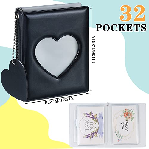 FRIUSATE 3 Inch Kpop Photocard Holder Book Black - color: Black