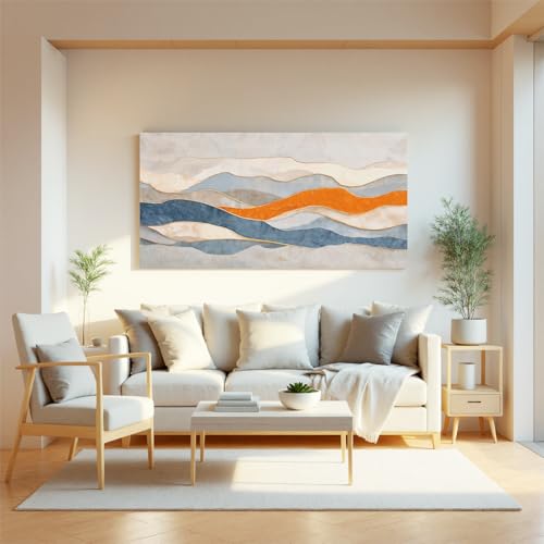 Abstract Stripe Canvas Wall Art Decor For Living Room Prints 20"X 40" - color: LAI-11E, size: 40"L x 20"W